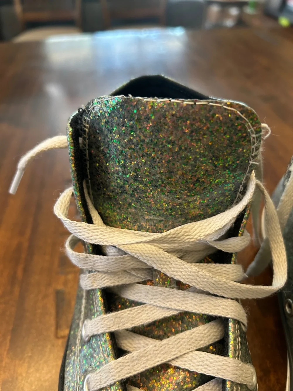 Converse sparkling glitter